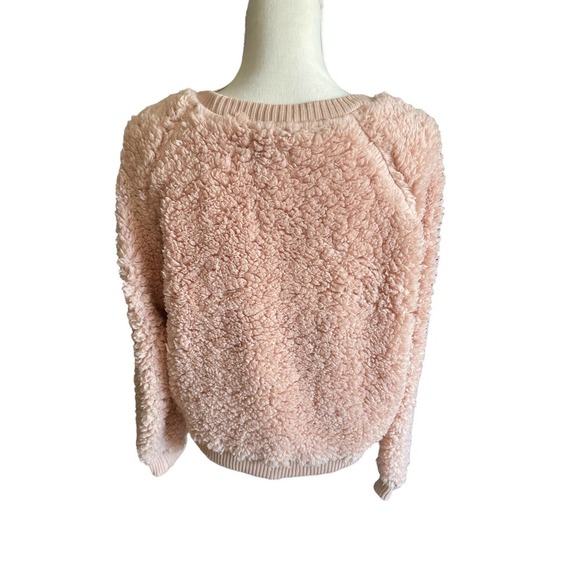 OLIVACEOUS BLUSH SHEARLING FLUFFY SWEATSHIRT/JOGGER SET - Picture 6 of 9